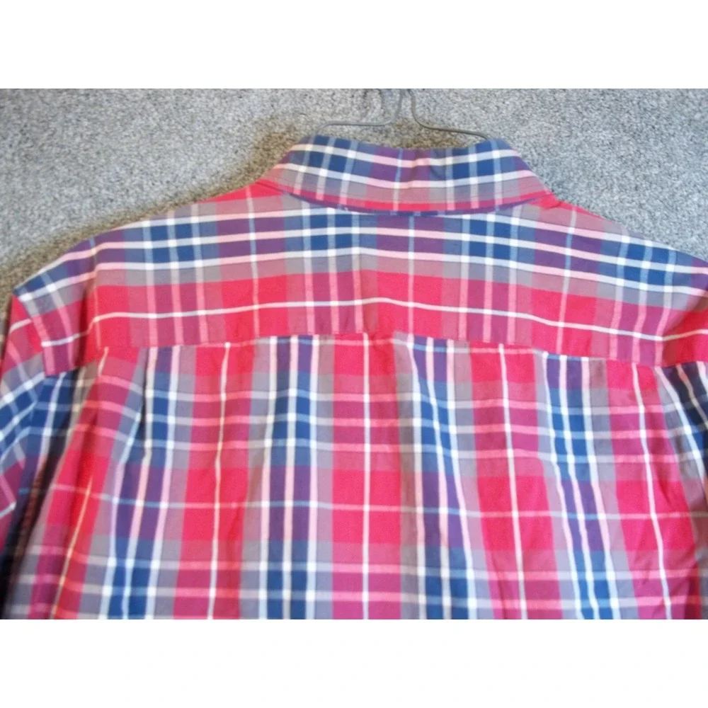J Crew Mens Shirt Multicolor L Plaid Button Up Long Sleeve Collared